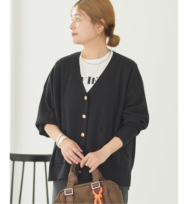 JOURNAL STANDARD「《WEB限定》ウォッシャブルTEXBRID Vネックカーディガン」|カーディガン|