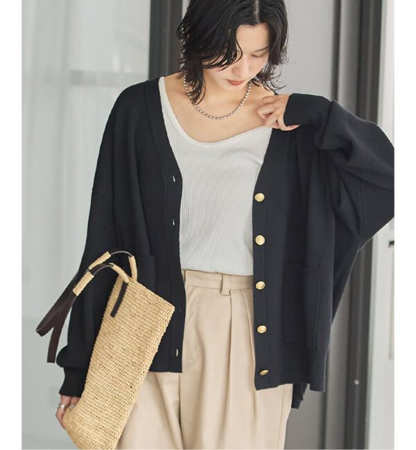 JOURNAL STANDARD「《WEB限定》ウォッシャブルTEXBRID Vネックカーディガン」|カーディガン|
