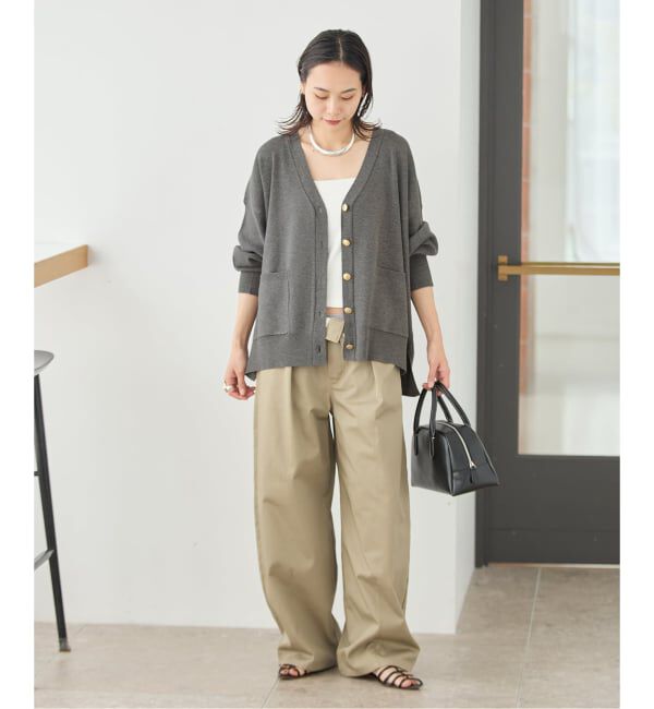 JOURNAL STANDARD「《WEB限定》ウォッシャブルTEXBRID Vネックカーディガン」|カーディガン|