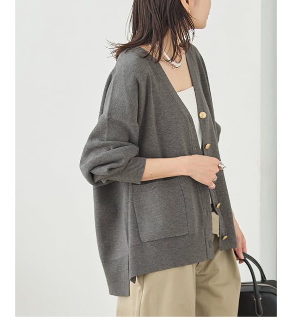 JOURNAL STANDARD「《WEB限定》ウォッシャブルTEXBRID Vネックカーディガン」|カーディガン|
