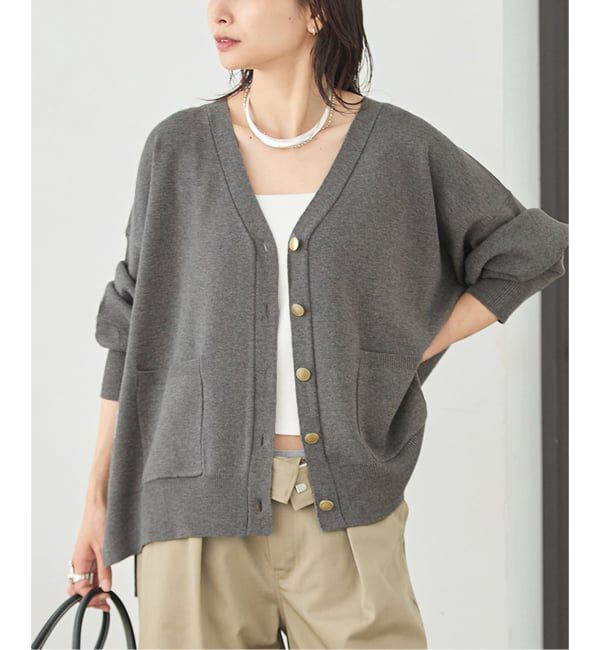 JOURNAL STANDARD「《WEB限定》ウォッシャブルTEXBRID Vネックカーディガン」|カーディガン|