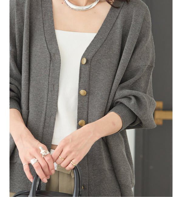 JOURNAL STANDARD「《WEB限定》ウォッシャブルTEXBRID Vネックカーディガン」|カーディガン|