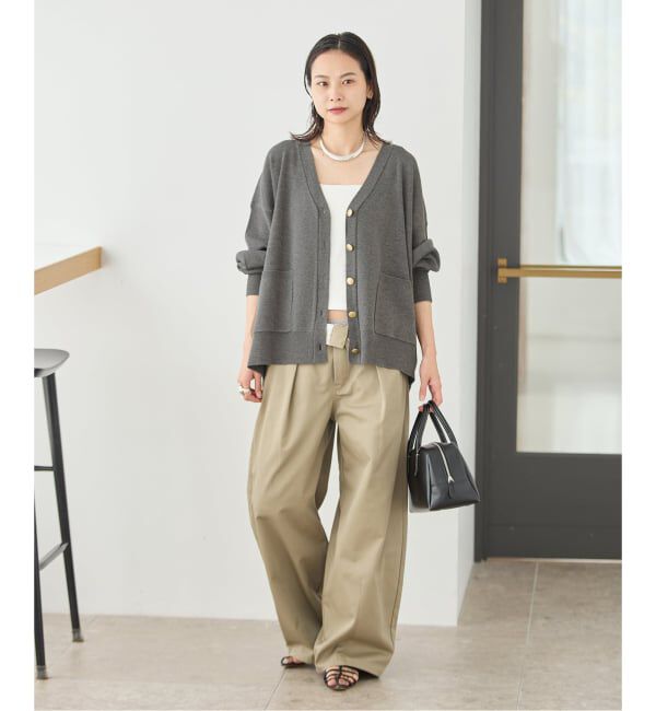 JOURNAL STANDARD「《WEB限定》ウォッシャブルTEXBRID Vネックカーディガン」|カーディガン|