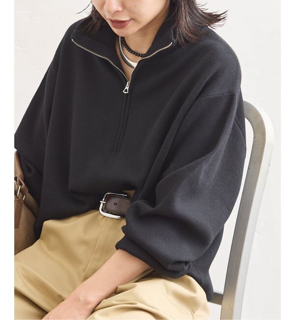 JOURNAL STANDARD「《WEB限定》ウォッシャブルTEXBRID ハーフZIP」|ニット・セーター|