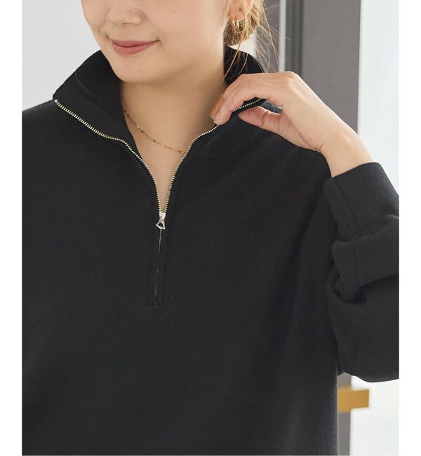 JOURNAL STANDARD「《WEB限定》ウォッシャブルTEXBRID ハーフZIP」|ニット・セーター|