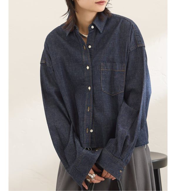 JOURNAL STANDARD「コーンデニムライトオンスクロップド シャツ」|シャツ・ブラウス|