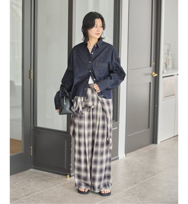 JOURNAL STANDARD「コーンデニムライトオンスクロップド シャツ」|シャツ・ブラウス|