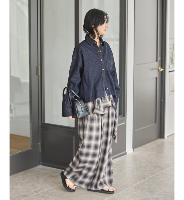 JOURNAL STANDARD「コーンデニムライトオンスクロップド シャツ」|シャツ・ブラウス|