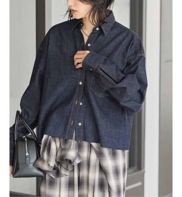 JOURNAL STANDARD「コーンデニムライトオンスクロップド シャツ」|シャツ・ブラウス|