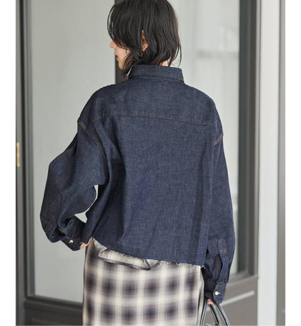 JOURNAL STANDARD「コーンデニムライトオンスクロップド シャツ」|シャツ・ブラウス|