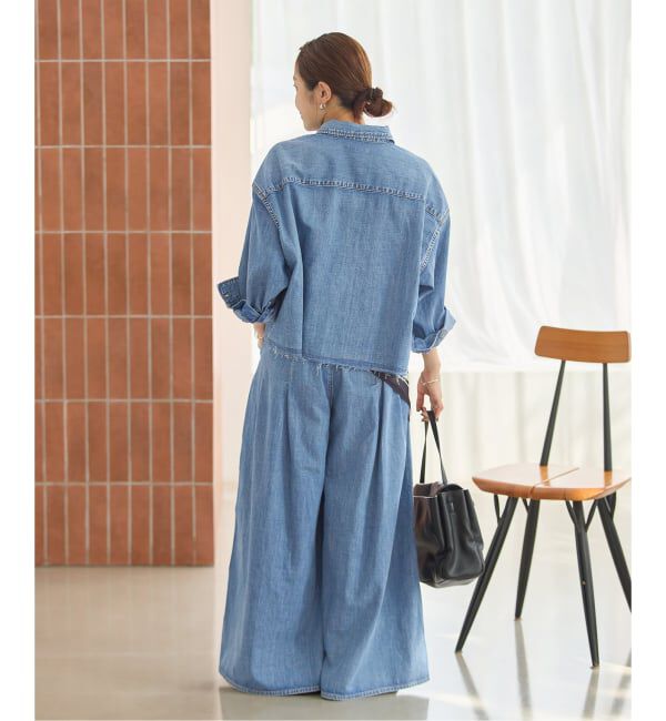 JOURNAL STANDARD「コーンデニムライトオンスクロップド シャツ」|シャツ・ブラウス|