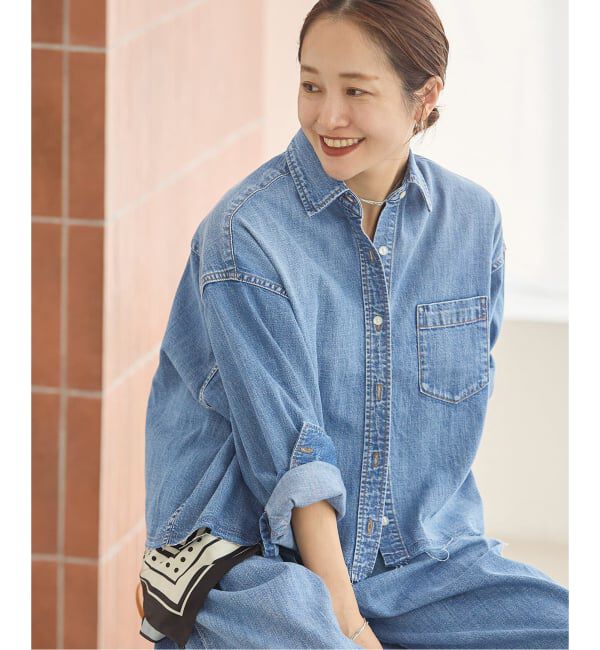 JOURNAL STANDARD「コーンデニムライトオンスクロップド シャツ」|シャツ・ブラウス|