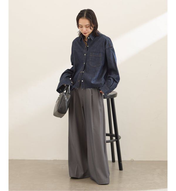 JOURNAL STANDARD「コーンデニムライトオンスクロップド シャツ」|シャツ・ブラウス|