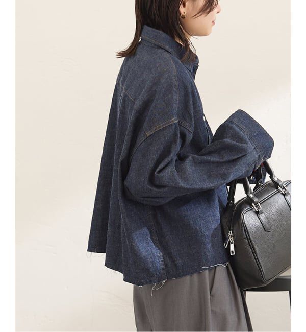 JOURNAL STANDARD「コーンデニムライトオンスクロップド シャツ」|シャツ・ブラウス|