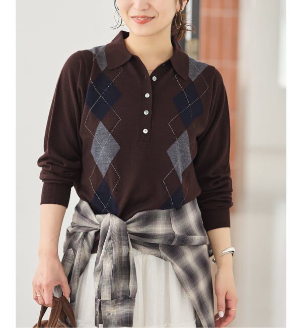 JOURNAL STANDARD「ウォッシャブルウール ポロシャツ」|ニット・セーター|
