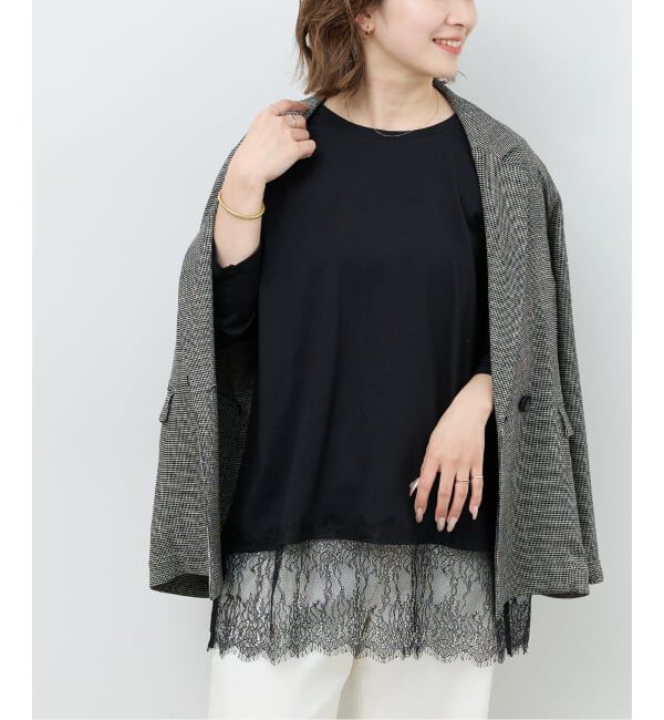 JOURNAL STANDARD relume「《WEB限定追加》レースヘムロンT」|Tシャツ・カットソー|