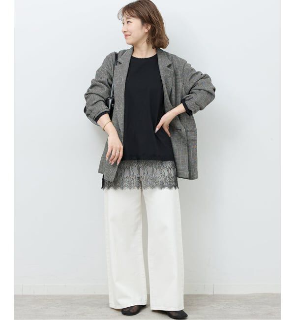 JOURNAL STANDARD relume「《WEB限定追加》レースヘムロンT」|Tシャツ・カットソー|