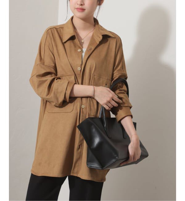 JOURNAL STANDARD relume「【LANCER/ランサー】フェイクスエードビッグシャツ」|シャツ・ブラウス|