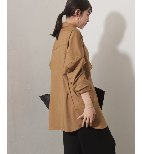 JOURNAL STANDARD relume「【LANCER/ランサー】フェイクスエードビッグシャツ」|シャツ・ブラウス|