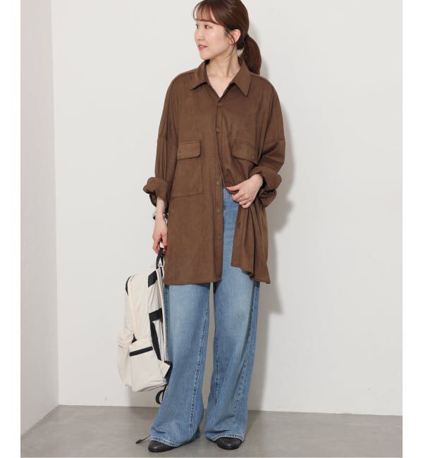JOURNAL STANDARD relume「【LANCER/ランサー】フェイクスエードビッグシャツ」|シャツ・ブラウス|