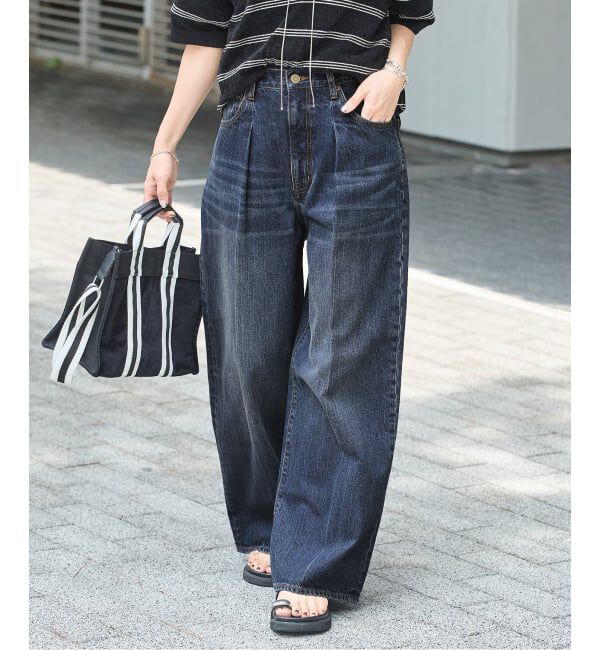JOURNAL STANDARD「《追加2》DENIM CENTER CREASE 5PK」|デニム|ブルー