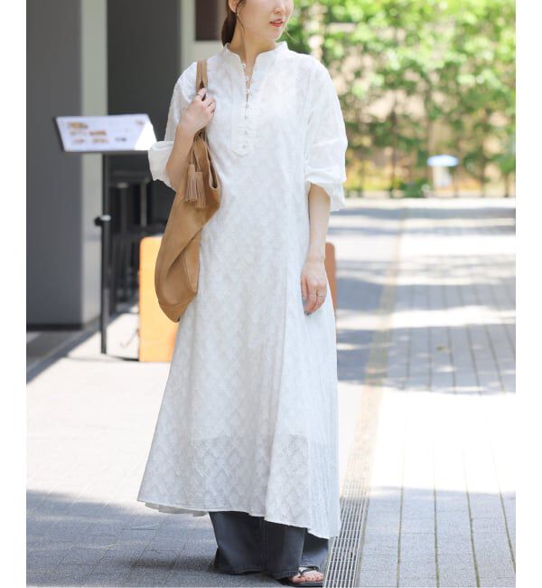 JOURNAL STANDARD relume「《WEB限定追加》コットンジャガードフレアワンピース」|ワンピース|