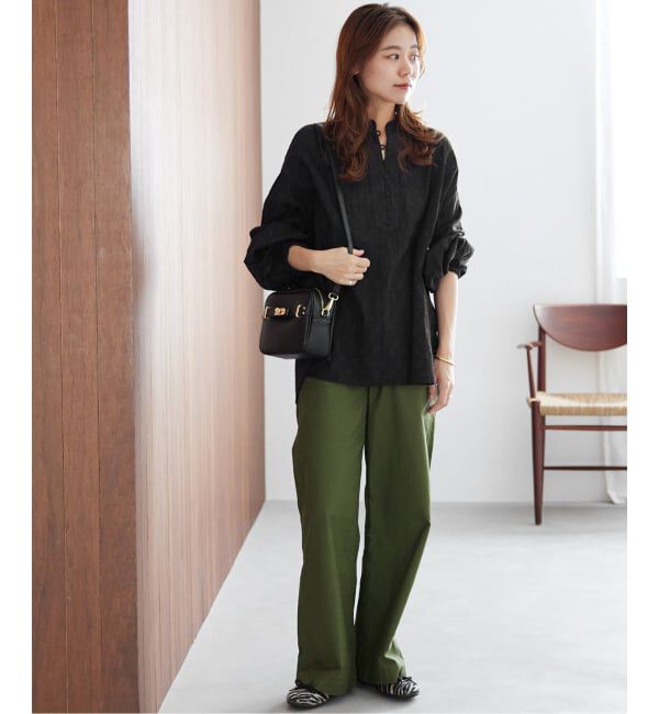 JOURNAL STANDARD relume「《WEB限定追加》コットンジャガードギャザーブラウス」|シャツ・ブラウス|