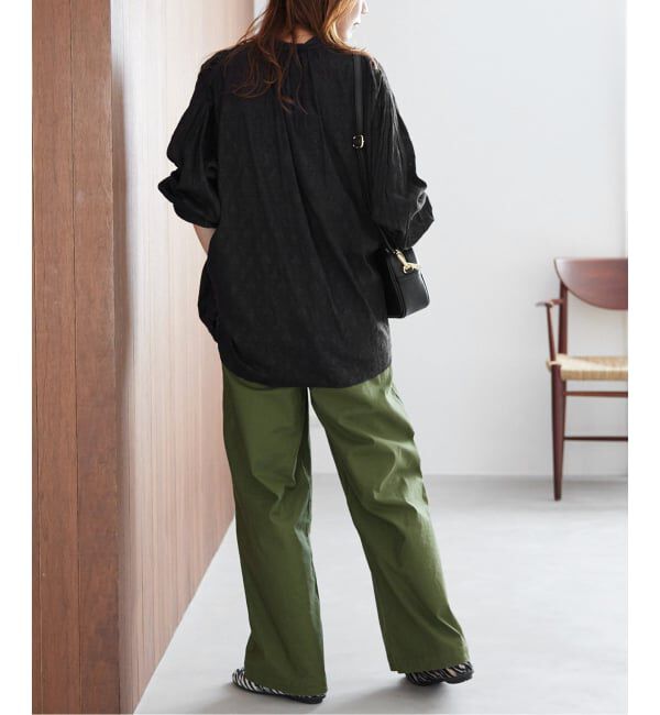 JOURNAL STANDARD relume「《WEB限定追加》コットンジャガードギャザーブラウス」|シャツ・ブラウス|