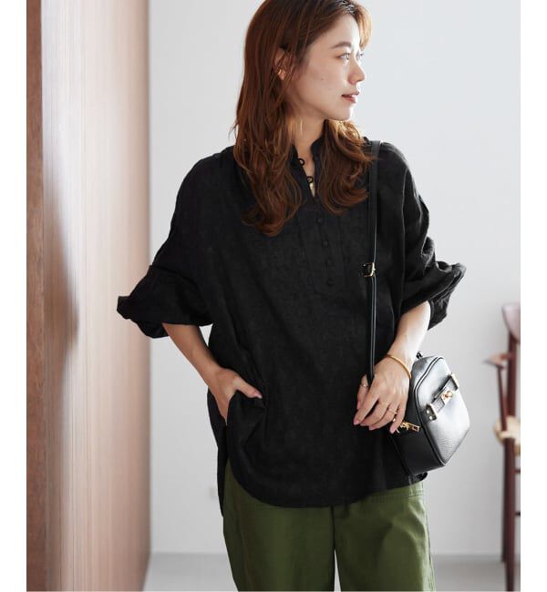 JOURNAL STANDARD relume「《WEB限定追加》コットンジャガードギャザーブラウス」|シャツ・ブラウス|