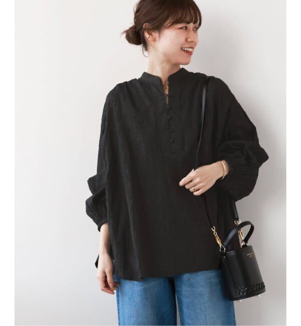 JOURNAL STANDARD relume「《WEB限定追加》コットンジャガードギャザーブラウス」|シャツ・ブラウス|