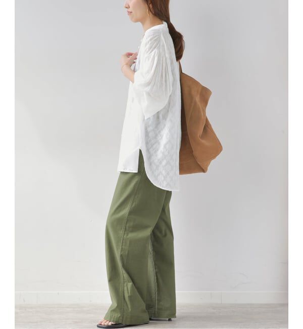 JOURNAL STANDARD relume「《WEB限定追加》コットンジャガードギャザーブラウス」|シャツ・ブラウス|