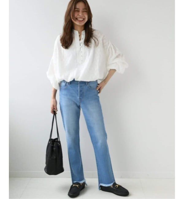 JOURNAL STANDARD relume「《WEB限定追加》コットンジャガードギャザーブラウス」|シャツ・ブラウス|