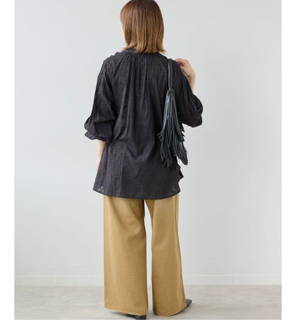 JOURNAL STANDARD relume「《WEB限定追加》コットンジャガードギャザーブラウス」|シャツ・ブラウス|
