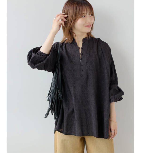 JOURNAL STANDARD relume「《WEB限定追加》コットンジャガードギャザーブラウス」|シャツ・ブラウス|