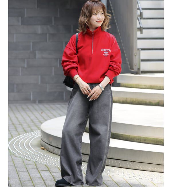 JOURNAL STANDARD relume「コットンツイルワイドパンツ」|デニム|