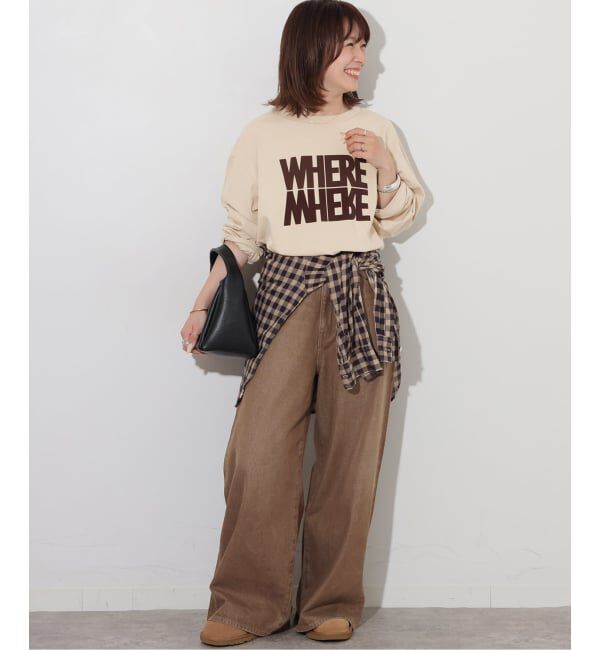 JOURNAL STANDARD relume「コットンツイルワイドパンツ」|デニム|