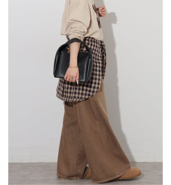 JOURNAL STANDARD relume「コットンツイルワイドパンツ」|デニム|