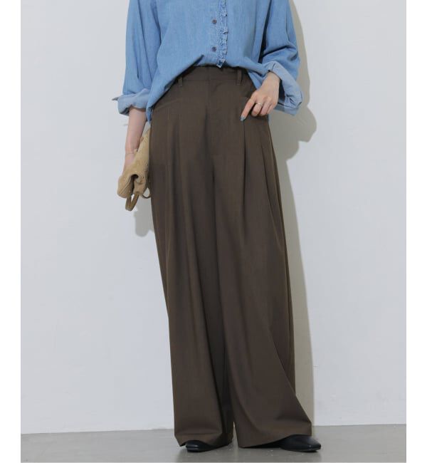 JOURNAL STANDARD relume「2タックスラックスパンツ」|スラックス|ブラウン