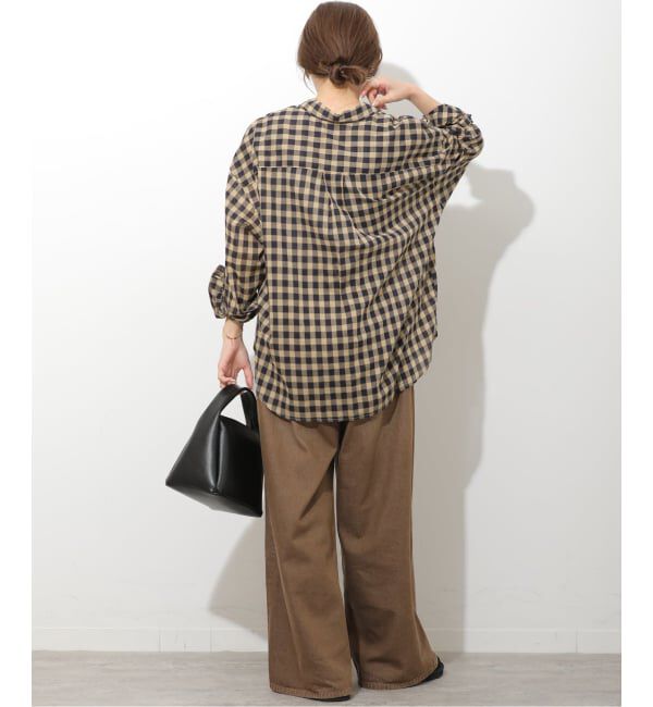 JOURNAL STANDARD relume「《追加2》コットンローンチェックオーバーサイズ」|シャツ・ブラウス|