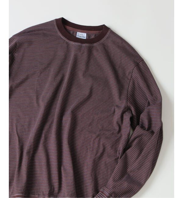 JOURNAL STANDARD relume「米富繊維 / Yonetomi 別注 ガーメントダイ ボーダー ロンT」|Tシャツ・カットソー|