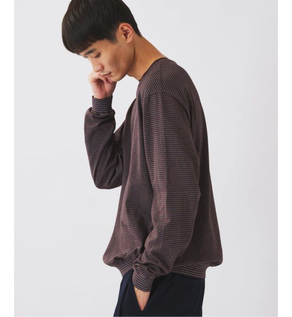JOURNAL STANDARD relume「米富繊維 / Yonetomi 別注 ガーメントダイ ボーダー ロンT」|Tシャツ・カットソー|
