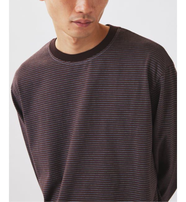 JOURNAL STANDARD relume「米富繊維 / Yonetomi 別注 ガーメントダイ ボーダー ロンT」|Tシャツ・カットソー|