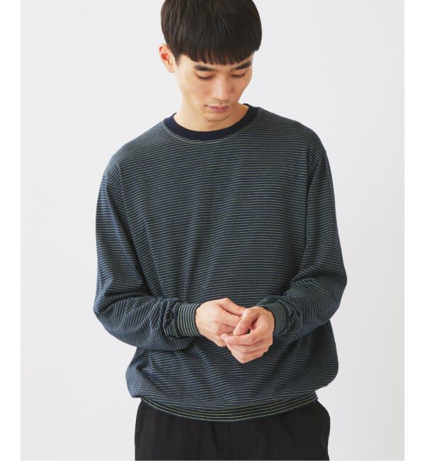 JOURNAL STANDARD relume「米富繊維 / Yonetomi 別注 ガーメントダイ ボーダー ロンT」|Tシャツ・カットソー|