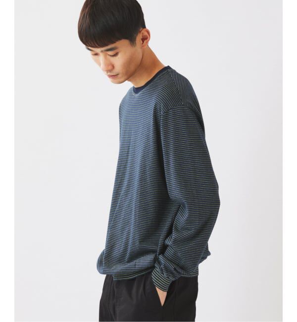 JOURNAL STANDARD relume「米富繊維 / Yonetomi 別注 ガーメントダイ ボーダー ロンT」|Tシャツ・カットソー|
