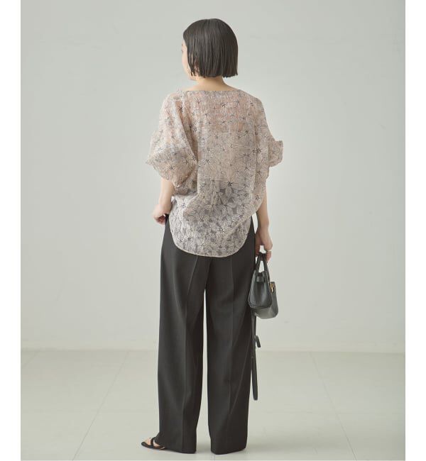 journal standard L'essage「ヴィスポリギャバパンツ（グレーA・ネイビー）」|スラックス|