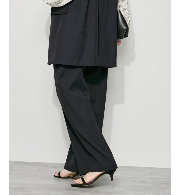 journal standard L'essage「ヴィスポリギャバパンツ（グレーA・ネイビー）」|スラックス|
