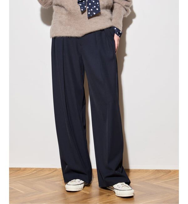 journal standard L'essage「ヴィスポリギャバパンツ（グレーA・ネイビー）」|スラックス|