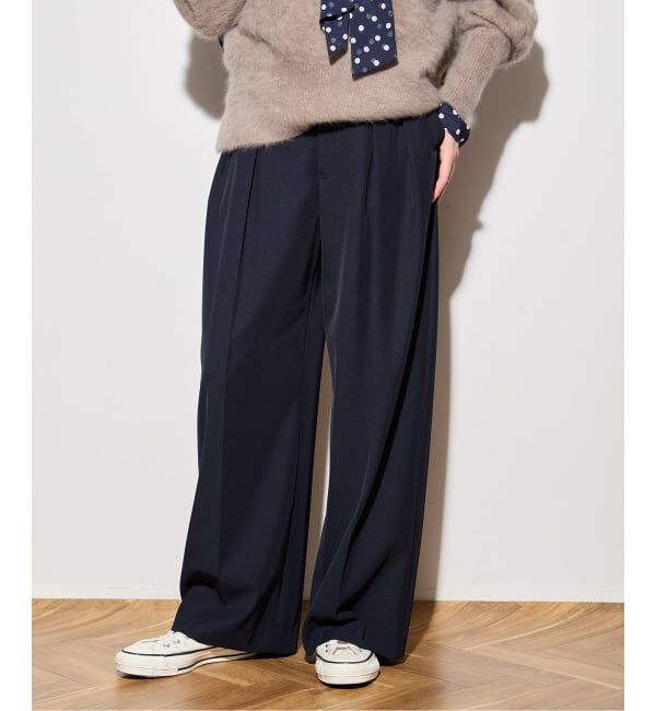 journal standard L'essage「ヴィスポリギャバパンツ（グレーA・ネイビー）」|スラックス|