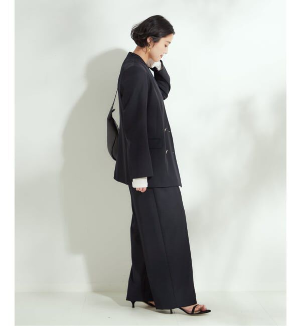 journal standard L'essage「ヴィスポリギャバパンツ（グレーA・ネイビー）」|スラックス|
