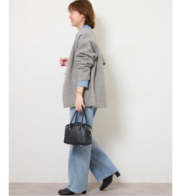 JOURNAL STANDARD relume「《追加5》スタンドネックデニムフリルブラウス」|シャツ・ブラウス|